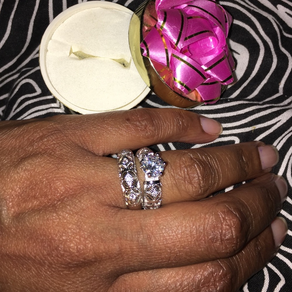 Costume Jewelry-engagement ring-silver s925 cz